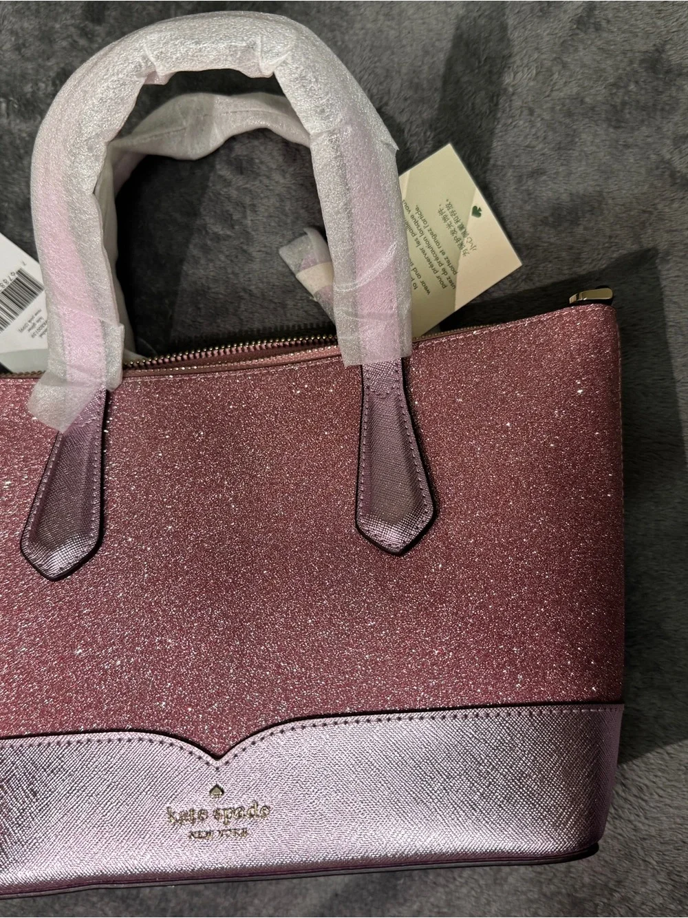 kate spade Glittery Mauve Tote Bag